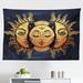 East Urban Home Ambesonne Psychedelic Tapestry, Moon & Sun w/ Many Fractal Faces Celestial Energy Mystic Art Print | 30 H x 45 W in | Wayfair