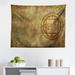 East Urban Home Ambesonne Occult Tapestry, Textured Mystic Occult Sigil Seal Over Distressed Old Background Design Print | 23 H x 28 W in | Wayfair