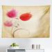 East Urban Home Ambesonne Floral Tapestry, Tulips Flourishing Florets Essence Nature Beauty Themed Flower Design | 30 H x 45 W in | Wayfair