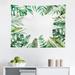 East Urban Home Ambesonne Plant Tapestry, Interesting Jungle Themed Picture w/ Leaves & An Opening To The Sky Exotic Art | 23 H x 28 W in | Wayfair