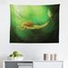 East Urban Home Ambesonne Mermaid Tapestry, Girl Fish Tail Swimming In The Deep Sea Fantasy World Art Print | 23 H x 28 W in | Wayfair