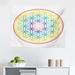 East Urban Home Ambesonne Colorful Tapestry, Flower Of Life Pattern Radiant Colors Cosmic Dimension Space Forms Print | 23 H x 28 W in | Wayfair