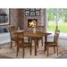 Winston Porter Agesilao Solid Wood Rubberwood Dining Set Wood/Upholstered in Brown | 30 H in | Wayfair C38C641E0FB2416A8BA8AD35016050FF