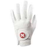 Men's White Nebraska Huskers Team Golf Glove