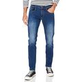 Replay Men's Anbass Powerstretch Denim Jeans, 0072 Dark Blue, 36W / 30L