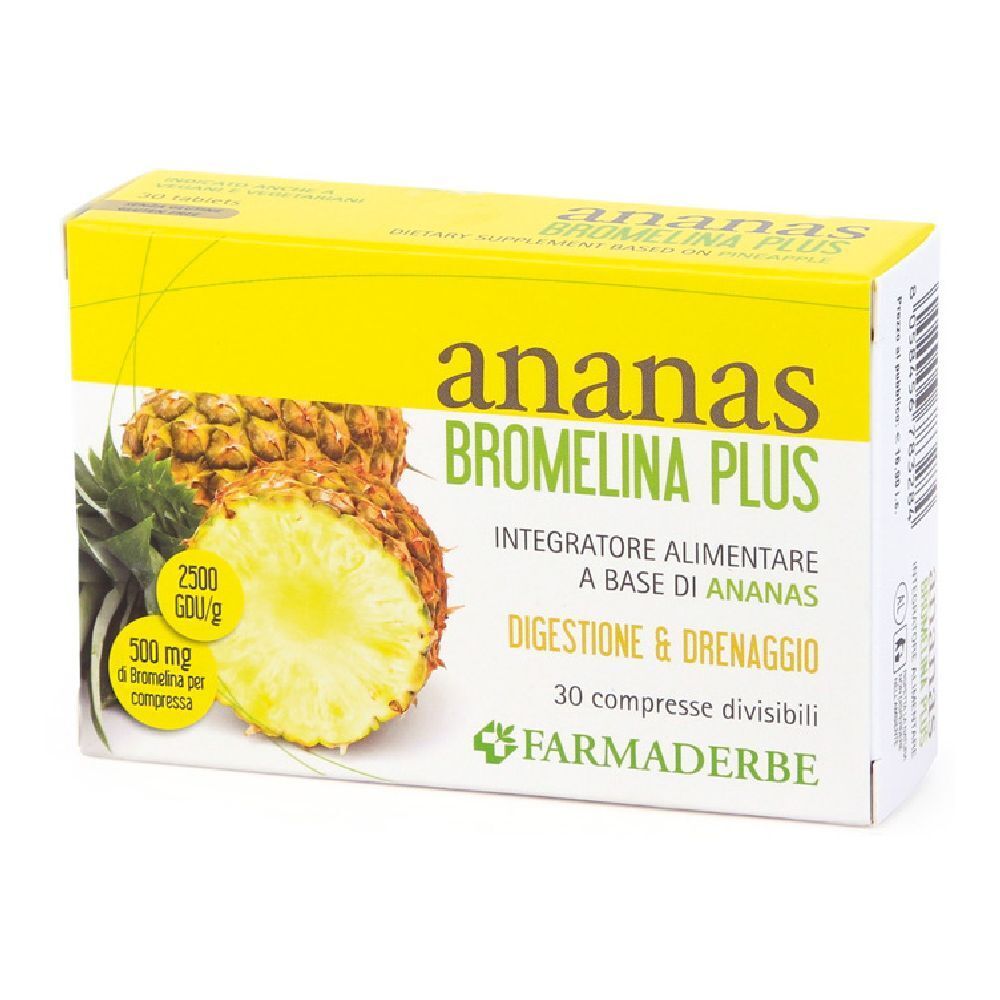 FARMADERBE Ananas Bromelina Plus 34,5 g Compresse