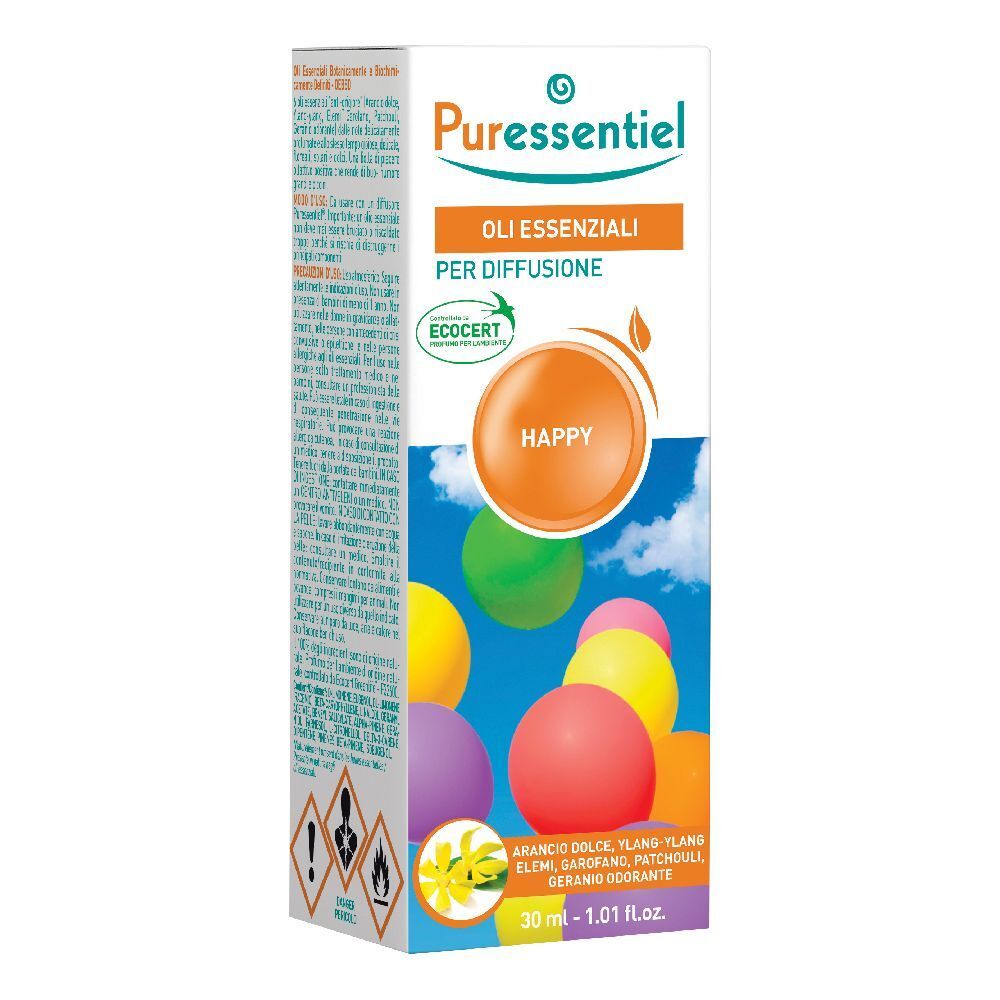 Puressentiel Oli Essenziali per Diffusione Happy 30 ml Olio essenziale