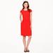J. Crew Dresses | J. Crew Crepe Cap Sleeve Dress In Poppy Red 8 $188 | Color: Red | Size: 8