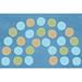 Blue/Green 96 x 0.31 in Area Rug - Carpets for Kids Geometric Tufted Blue/Beige/Green Area Rug Nylon | 96 W x 0.31 D in | Wayfair 64618