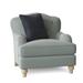 Armchair - Birch Lane™ Sullivan 38" Tufted Down Cushion Wide Armchair Polyester/Cotton/Fabric/Other Performance Fabrics in Brown | Wayfair