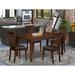 Winston Porter Alingtons Rubberwood Solid Wood Dining Set Wood/Upholstered in Brown | 29 H in | Wayfair 31FD6917F4004B4B872CE9C856176090
