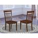 Winston Porter Alingtons Solid Wood Slat Back Side Chair Wood in Brown | 38 H x 17 W x 20 D in | Wayfair 79A2F12D67204C00A629F4CBE1508F25