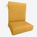 2-Section Deep Seating Cushion by BrylaneHome in Lemon Patio Chair Thick Padding