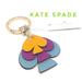 Kate Spade Accessories | Kate Spade Stacked Spade Leather Key Chain Fob | Color: Blue | Size: Os