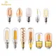 Mini lampe tubulaire vintage LED ampoule à filament Edison lumière blanche chaude lustre vis