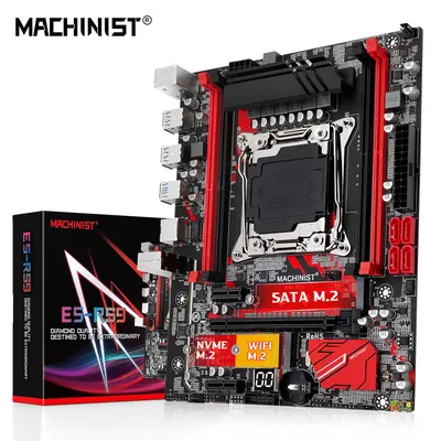 Machiniste-Prise en charge de la carte mère RS9 X99 processeur CPU Xeon E5 V3 V4 LGA 2011-3 RAM