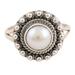 White Day,'Cultured Pearl and Sterling Silver Cocktail Ring'
