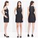 Madewell Dresses | Madewell Nightfall Jacquard Cut Out Dress Sz 4 | Color: Black/Gold | Size: 4