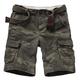 MUST WAY Men's Casual Cotton Twill Cargo Shorts Multi Pocket Loose Fit Work Shorts 8063 Army Camo 36