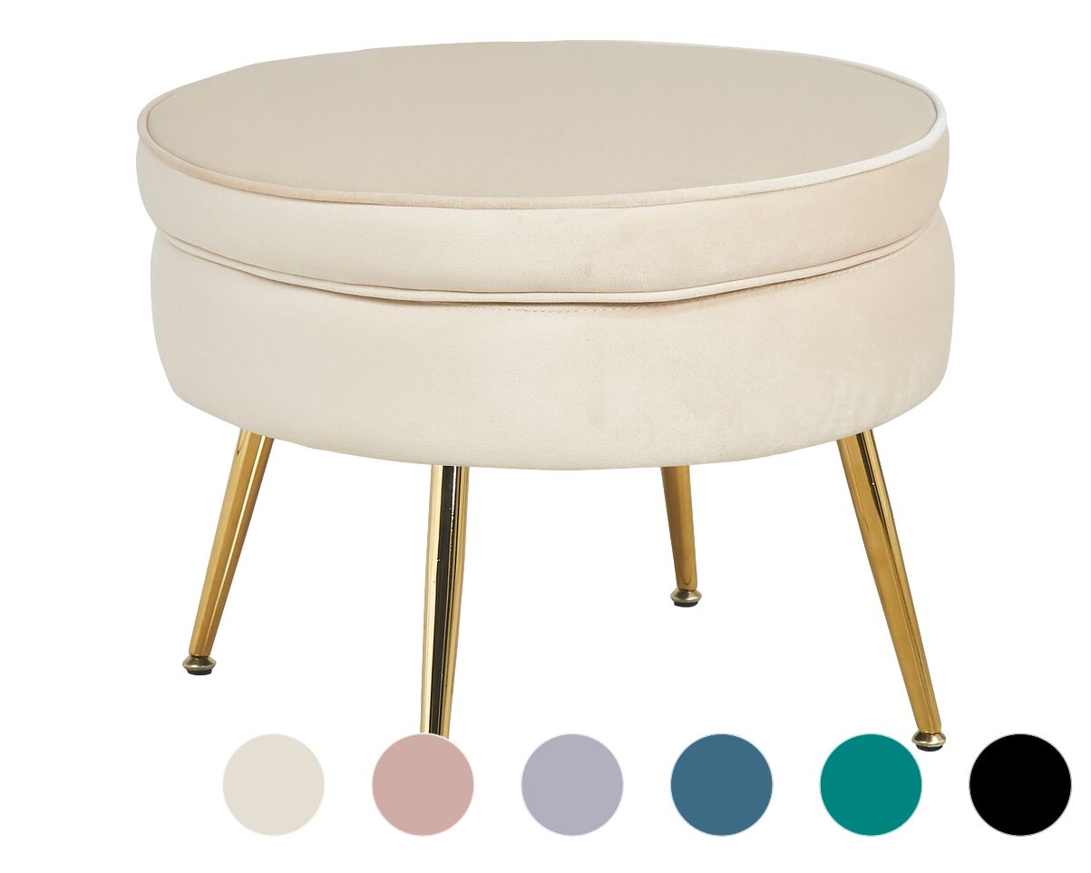 SalesFever »Arielle« Sitzpouf rund Blau