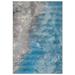 Liora Manne Marina Surf Indoor/Outdoor Rug by Trans-Ocean Import in Ocean (Size 4'10"X 7'6")