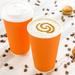 Restaurantware 16 Oz Tangerine Paper Coffee Cup - Ripple Wall - 3 1/2" X 3 1/2" X 5 1/2" - 500 Count Box in Orange | Wayfair RWA0280T