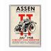 Stupell Industries Vintage Racing Sport Circuit Poster Motorcycle European by Ziwei Li - Graphic Art Print in Brown | Wayfair ab-017_gff_16x20