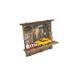 Winston Porter Wall Storage Organizer w/ Key Hooks Wood/Manufactured Wood in Brown/Yellow | 11.5 H x 3.5 W x 13 D in | Wayfair