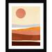 AllModern Sunseeker Landscape II by Victoria Borges - Picture Frame Graphic Art Print Paper, in Orange/White | 14 H x 11 W x 1 D in | Wayfair