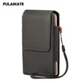 FULAIKATE 2 couches sac de téléphone pour hommes pochette de taille pour Mobile accrochée à la