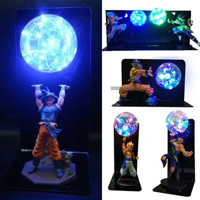 Lampe LED Dragon Ball Super Saisuperb Ultra Instinct Goku Vegeta Gogeta Veilleuse DBZ Cadeaux