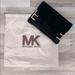 Michael Kors Bags | Michael Kors Black Gold Double Fold Over Clutch | Color: Black/Gold | Size: Os