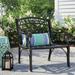 Astoria Grand Polebridge Patio Chair Wicker/Rattan in Black | 31 H x 26 W x 29.5 D in | Wayfair 630DB24D183E4CDC9FEDBD1142241E66