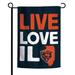 WinCraft Chicago Bears 12'' x 18'' Local Design Double-Sided Garden Flag