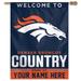 WinCraft Denver Broncos Personalized 27'' x 37'' Single-Sided Vertical Banner