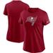 Women's Nike Red Tampa Bay Buccaneers Logo Essential T-Shirt