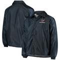 Men's Navy Houston Texans Coaches Classic Raglan Full-Snap Windbreaker Jacket