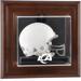 Los Angeles Rams Brown Framed Wall-Mountable Team Logo Mini Helmet Display Case