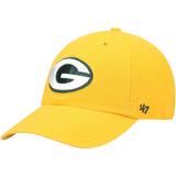 Men's '47 Gold Green Bay Packers Secondary Clean Up Adjustable Hat