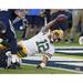 Aaron Rodgers Green Bay Packers Unsigned Scoring Touchdown Photograph