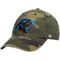 Men's '47 Camo Carolina Panthers Woodland Clean Up Adjustable Hat