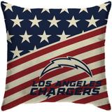 Los Angeles Chargers 18'' x Team Americana Decorative Throw Pillow