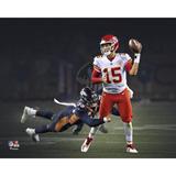 Patrick Mahomes Kansas City Chiefs Unsigned Left Handed Throw Spotlight Photograph