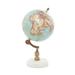Juniper + Ivory 11 In. x 6 In. Contemporary Globe Aquamarine Marble and Wood - Juniper + Ivory 94448
