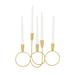 Juniper + Ivory 11 In. x 15 In. Contemporary Candelabra Gold Metal - Juniper + Ivory 16446