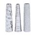 Juniper + Ivory Set of 3 12 In. x 3 In. Glam Vase Silver Ceramic - Juniper + Ivory 92553