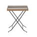 Juniper + Ivory 25 In. x 21 In. Traditional Accent Table Gold Iron and Marble - Juniper + Ivory 97287