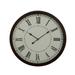 Juniper + Ivory 30 In. x 30 In. Traditional Wall Clock Black Metal - Juniper + Ivory 92264