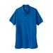 Men's Big & Tall Longer-Length Shrink-Less™ Piqué Polo Shirt by KingSize in Royal Blue (Size 8XL)