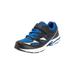 Wide Width Men's KingSize No-Tie Sneakers by KingSize in Jet Black Royal Blue (Size 9 1/2 W)